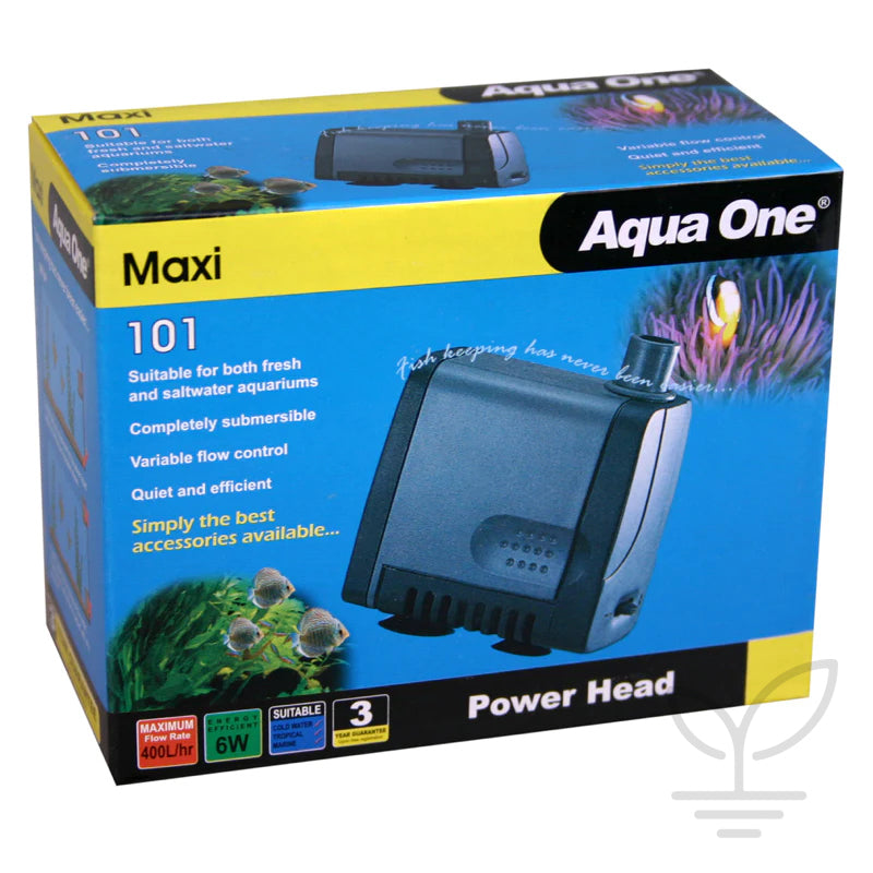 Aqua One Maxi 101 - 400L/Hr Submersible Water Pump