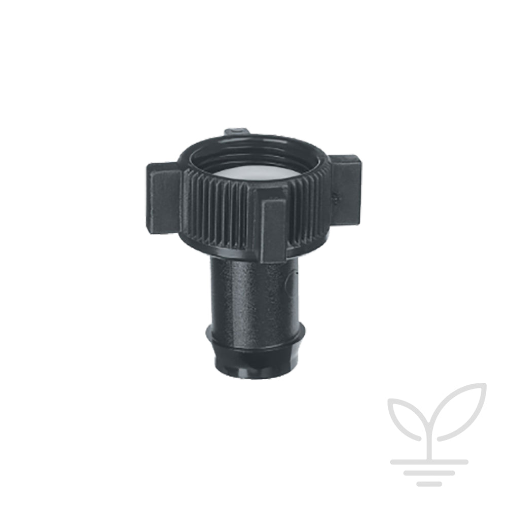 Nut and Tail Tap Adapter - 19mm Tail / 20mm BSPT Nut