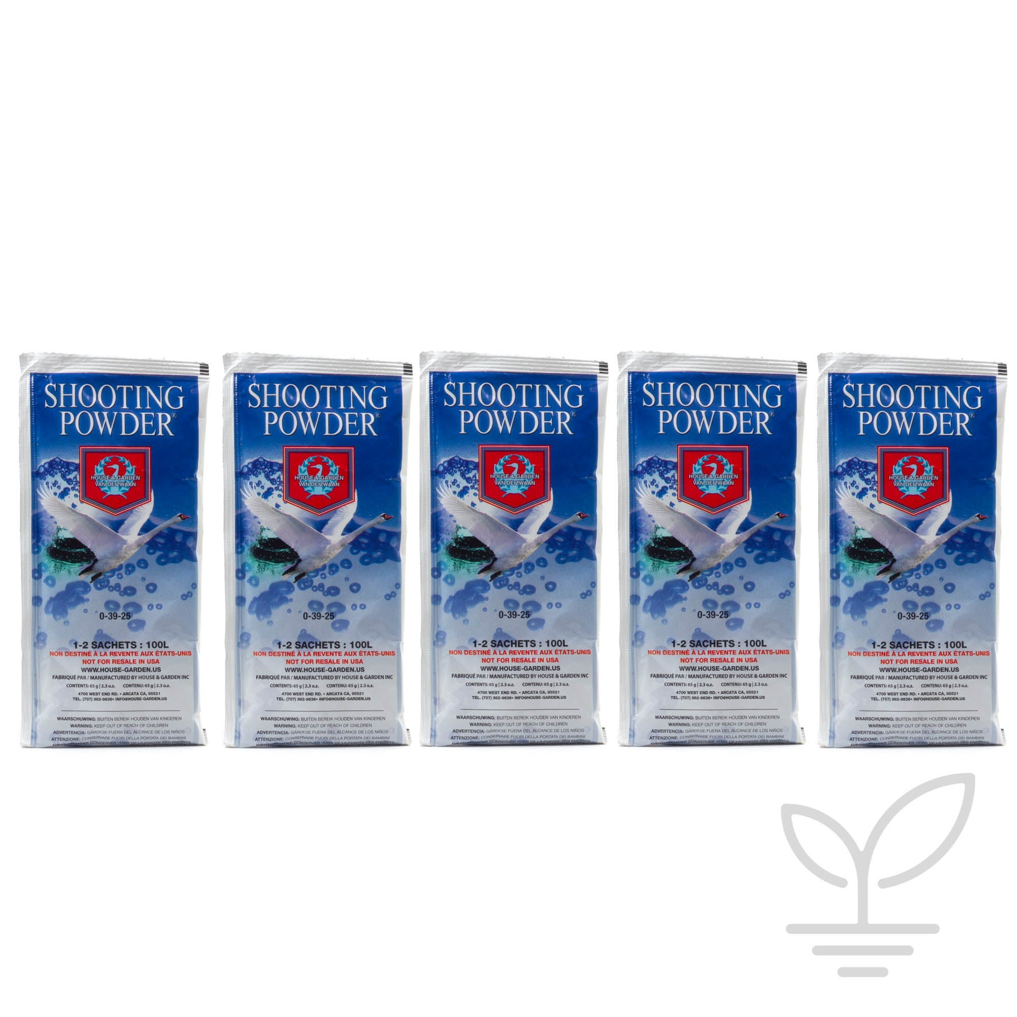 House And Garden - Shooting Powder 65g - 5 Pack