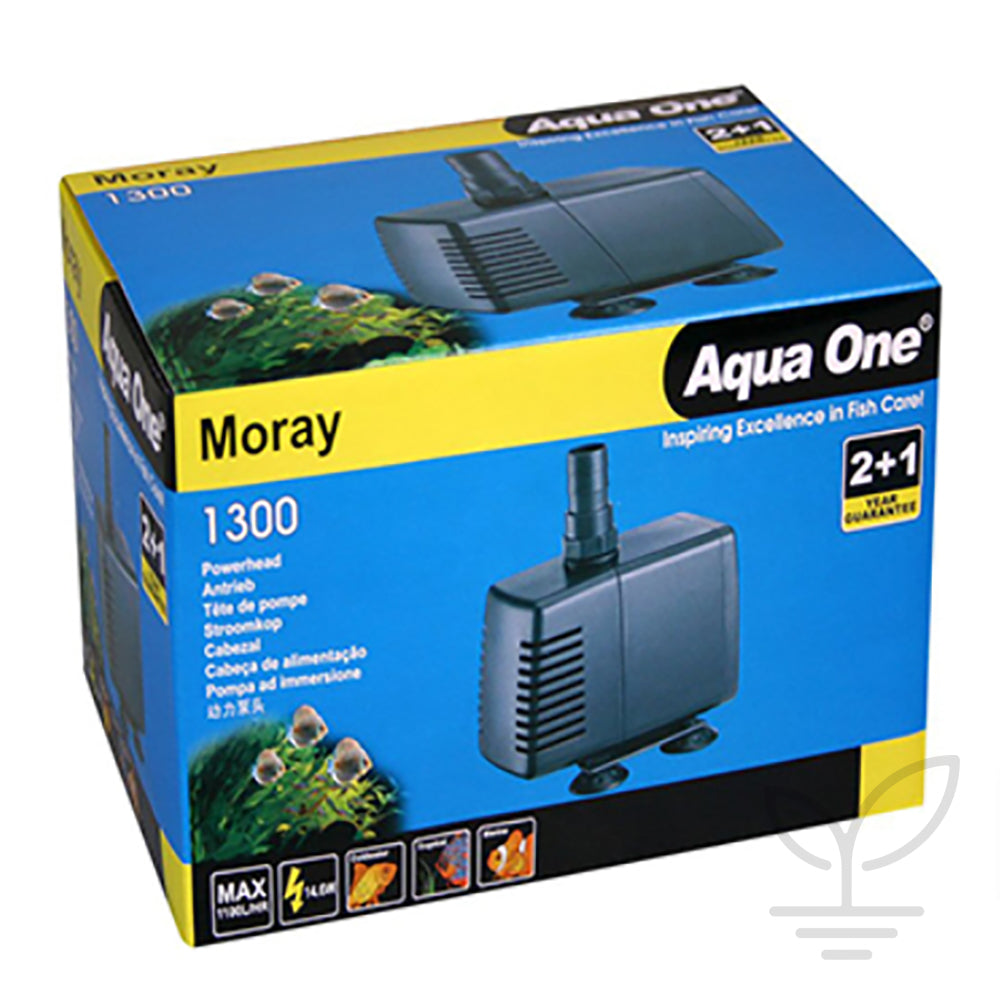 Aqua One Moray 1300 - 1100L/Hr Submersible Water Pump